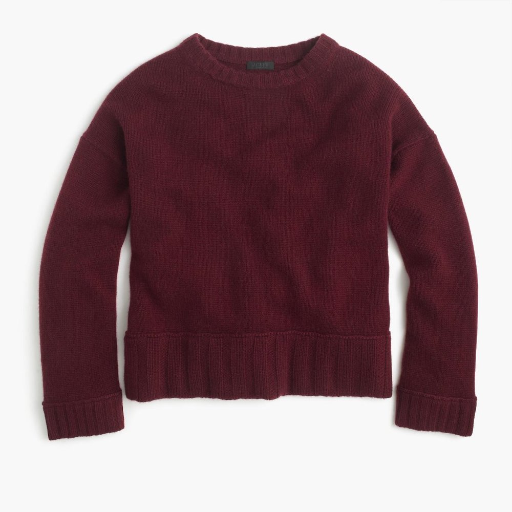 J. Crew Italian 100% Cashmere Crew Small